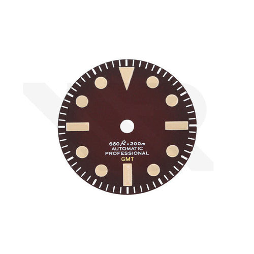 Tropical GMT Matte Dial for Seiko NH34 Mod