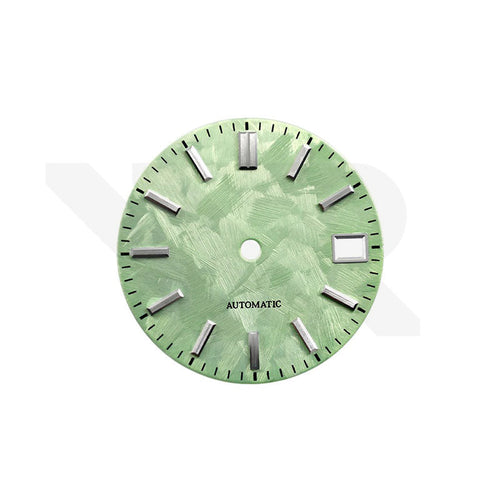GS Shunbun Style Spring Green Dial for Seiko Mod: Silver GS Style Indices