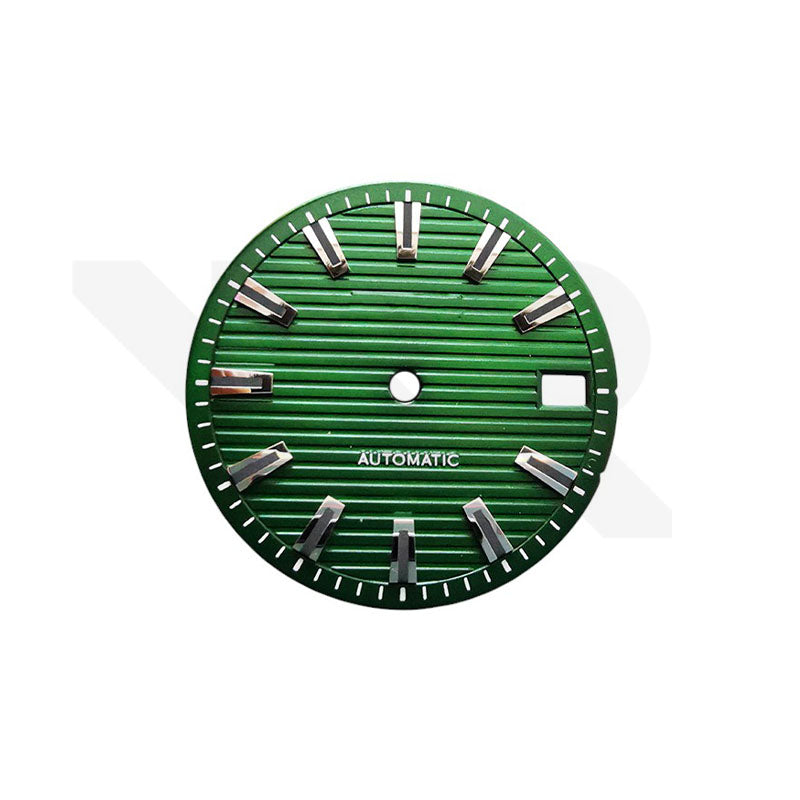 Green Stripe Dial for Seiko Mod: GS Style Indices with Black Luminous