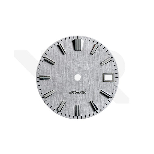 GS White Birch Style Dial for Seiko Mod: Silver GS Style Indices