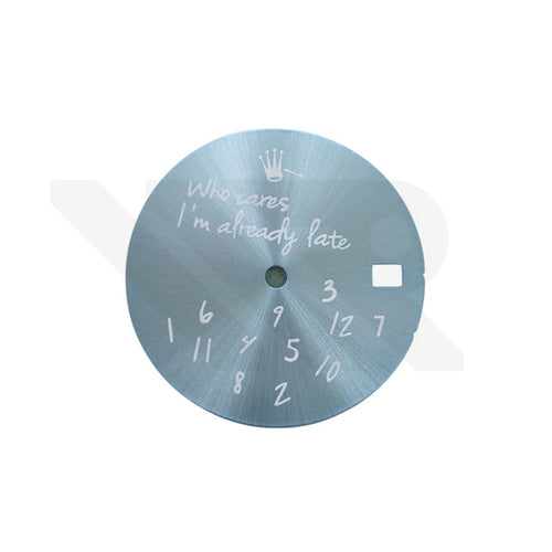 Relax Sunburst Dial V2 for Seiko Mod: Icy Blue / White