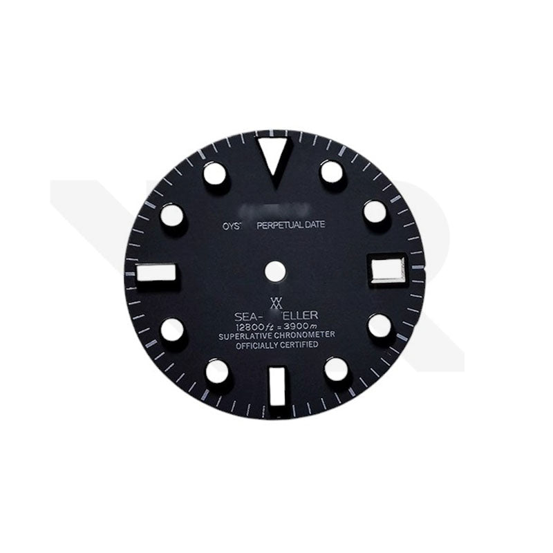 SD Style Matte Black Dial for Seiko Mod: Sub Style Black Indices