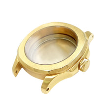 Load image into Gallery viewer, Nautilus Brushed Case Set for Seiko Mod: Gold
