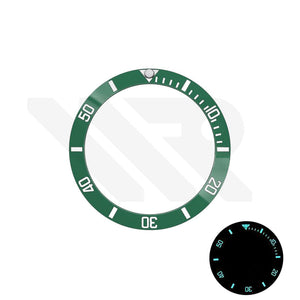 SUB Style Blue Full Luminous Ceramic Sloped Bezel Insert for SKX/SRPD: Blue