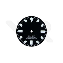 Load image into Gallery viewer, Pelagos No-Date Thick Lume Indices Dial for Seiko Mod: Matte Black - WR Watches