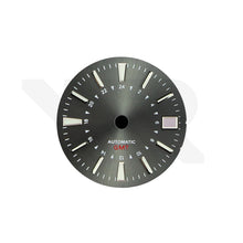 Load image into Gallery viewer, Stick Indices GMT NH34 Sunburst Dial for Seiko Mod: Gunmetal