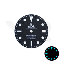 Load image into Gallery viewer, Retro Style Relax Dial for Seiko Mod: Matte Black With Date