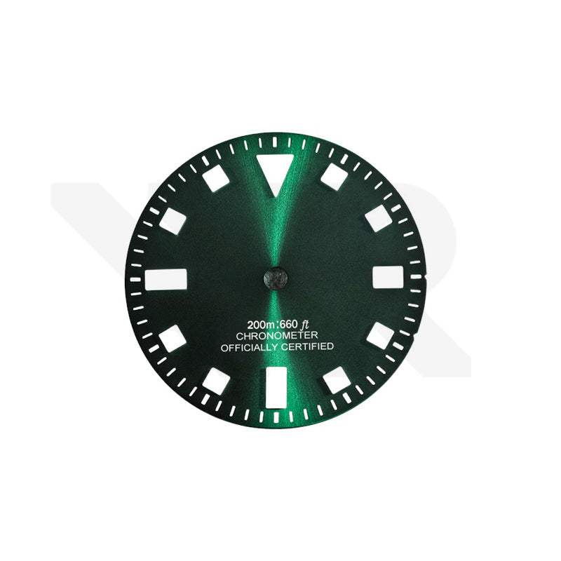 Pelagos Date Thick Lume Indices Dial for Seiko Mod: Sunburst Green