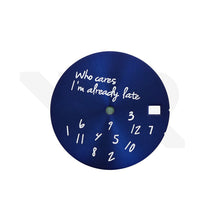 Load image into Gallery viewer, Relax Sunburst Dial V2 for Seiko Mod: Navy / White - No Logo