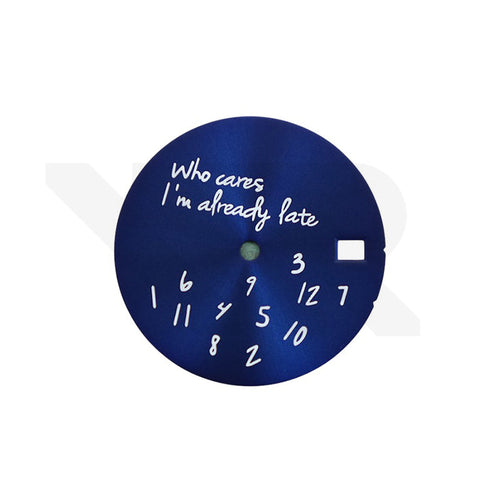 Relax Sunburst Dial V2 for Seiko Mod: Navy / White - No Logo