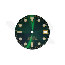Load image into Gallery viewer, Hulk Style Sunburst Diver Dial for Seiko Mod: Gold Indices