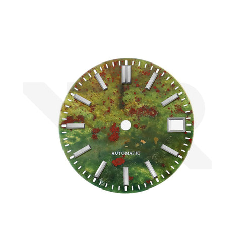 Rainbow Jade Stone Dial for Seiko Mod: GS Style Indices with Minute Markers