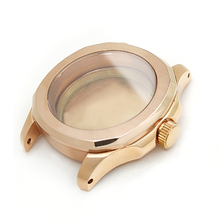 Load image into Gallery viewer, Nautilus Brushed Case Set for Seiko Mod: Rose Gold