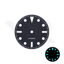 Load image into Gallery viewer, Retro Sub Diver Dial for Seiko Mod: Matte Black No Date
