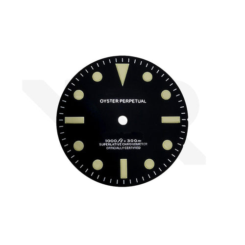 Retro Black Sub Dial for Seiko Mod: White Sub No Date