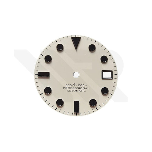 Sub Style Matte White Dial for Seiko Mod: Sub Style Black Indices