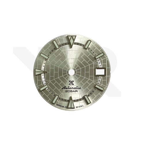 Sunburst Spider Web Dial for Seiko Mod - Silver