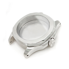 Load image into Gallery viewer, Nautilus Brushed Case Set for Seiko Mod: Silver