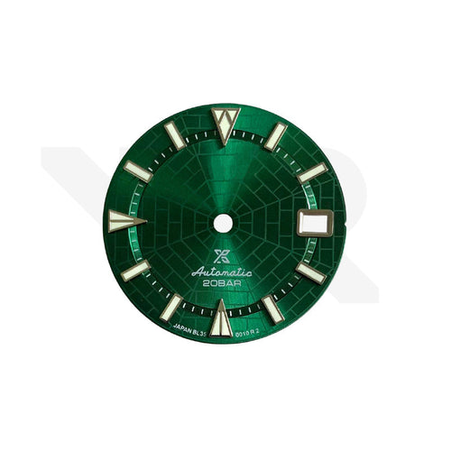 Sunburst Spider Web Dial for Seiko Mod - Green