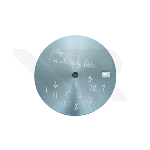 Relax Sunburst Dial V2 for Seiko Mod: Icy Blue / White - No Logo