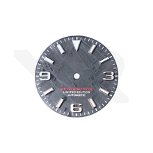 Load image into Gallery viewer, Black Meteorite Dial for Seiko Mod - Explorer Style