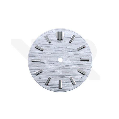 GS White Birch Style No Date Dial for Seiko Mod: Silver GS Style Indices
