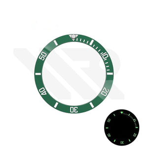 SUB Style Blue Full Luminous Ceramic Sloped Bezel Insert for SKX/SRPD: Blue