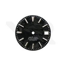 Load image into Gallery viewer, Carbon Fiber Dial for Seiko Mod: Silver GS Indices