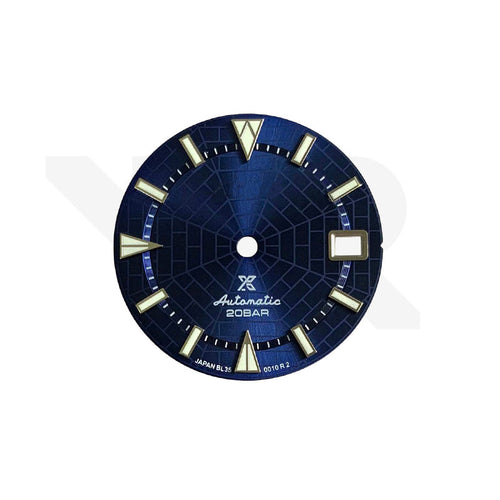 Sunburst Spider Web Dial for Seiko Mod - Navy