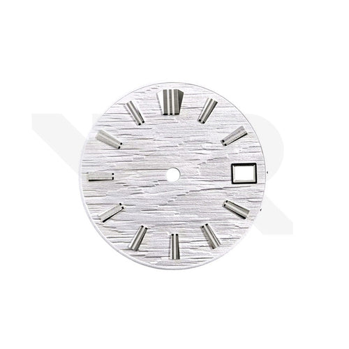 GS White Birch Style Dial for Seiko Mod: Silver GS Style Indices