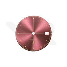 Load image into Gallery viewer, Simplicity Sunburst Dial for Seiko Mod: Metallic Rose with Gold Printing