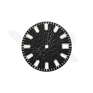 Ruptured Textured Dial for Seiko Mod: Black