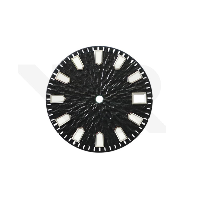 Ruptured Textured Dial for Seiko Mod: Black