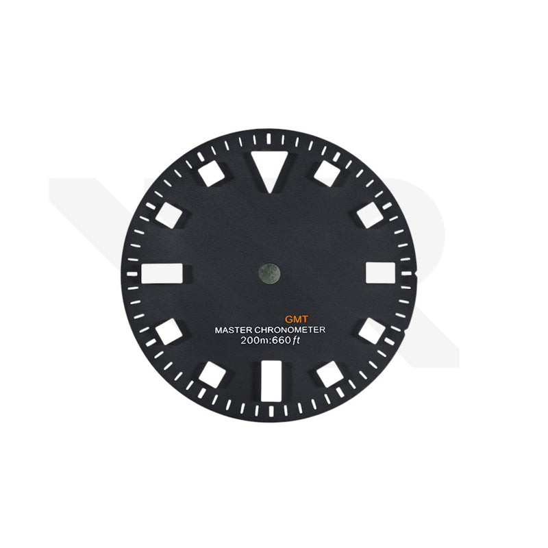 Pelagos Date GMT Thick Lume Indices Dial for NH34 Seiko Mod: Matte Black