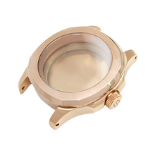 Load image into Gallery viewer, Nautilus Brushed Case Set for Seiko Mod: Rose Gold