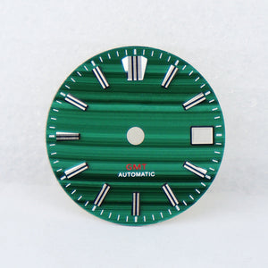 Malachite Green GMT Dial for Seiko NH34 Mod