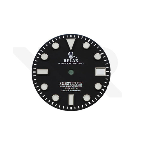 Relax Dial for Seiko Mod: Matte Black