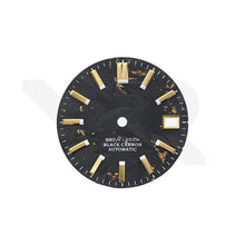 Load image into Gallery viewer, Gold Foil Carbon Fiber Dial for Seiko Mod - GS Style Gold Indices