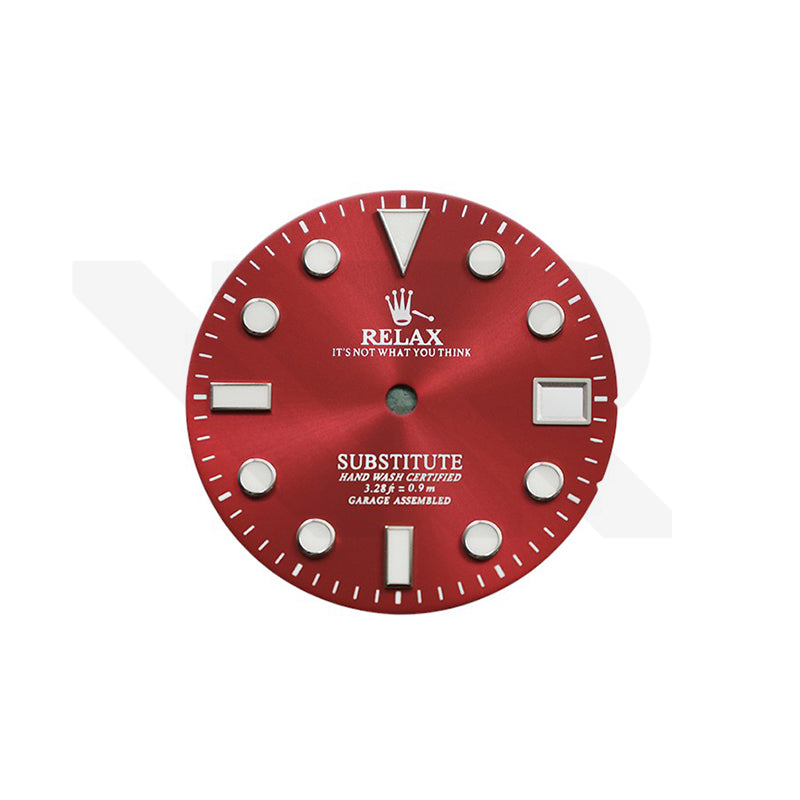 Relax Dial for Seiko Mod: Sunburst Red