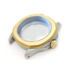Load image into Gallery viewer, Nautilus Sandblasted Case Set for Seiko Mod: Two-Tone Silver Gold