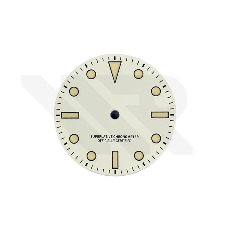 Retro Cream COSC Dial for Seiko Mod: Cream No Date