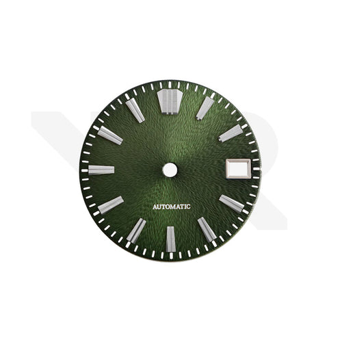 Textured Metallic Sunburst Dial for Seiko Mod: Olive Green Dial GS Indices
