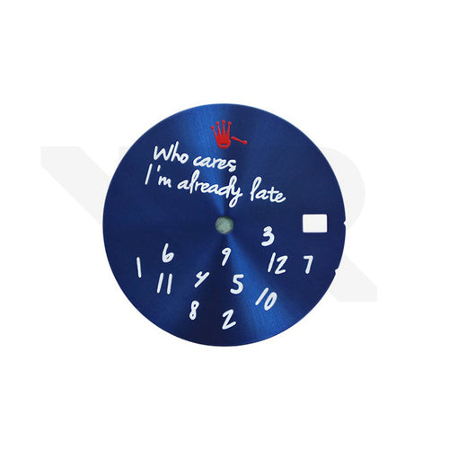 Relax Sunburst Dial V2 for Seiko Mod: Navy / White - Red Logo