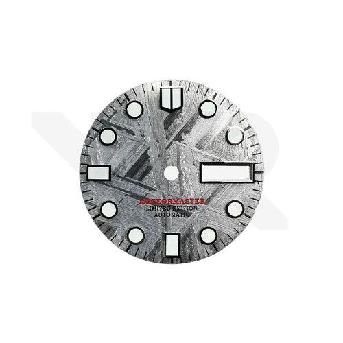 Gray Meteorite Day-Date Dial for Seiko Mod - Marine Master Style