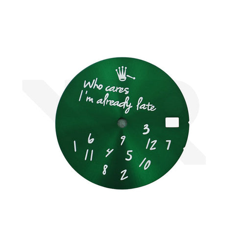 Relax Sunburst Dial V2 for Seiko Mod: Green / White