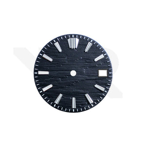 GS White Birch Style Onyx Black Dial for Seiko Mod: Silver GS Style Indices