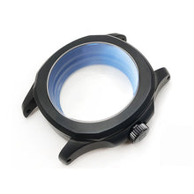 Load image into Gallery viewer, Nautilus Brushed Case Set for Seiko Mod: Black