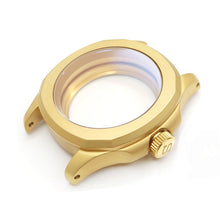 Load image into Gallery viewer, Nautilus Sandblasted Case Set for Seiko Mod: Gold