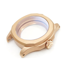 Load image into Gallery viewer, Nautilus Sandblasted Case Set for Seiko Mod: Rose Gold