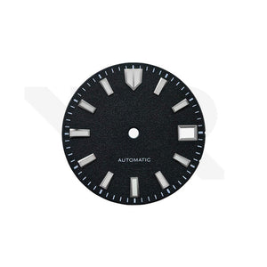 Frosted Finishing Dial for Seiko Mod: Seiko GMT Diver Style Black